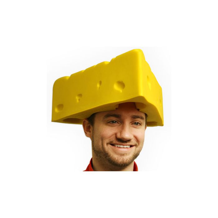 Yellow Foam Cheese Head Hat | UWshop.com