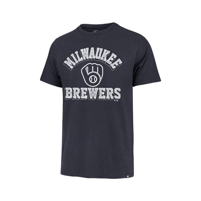 Milwaukee Brewers '47 Brand Navy Unmatched Arch Franklin T-Shirt