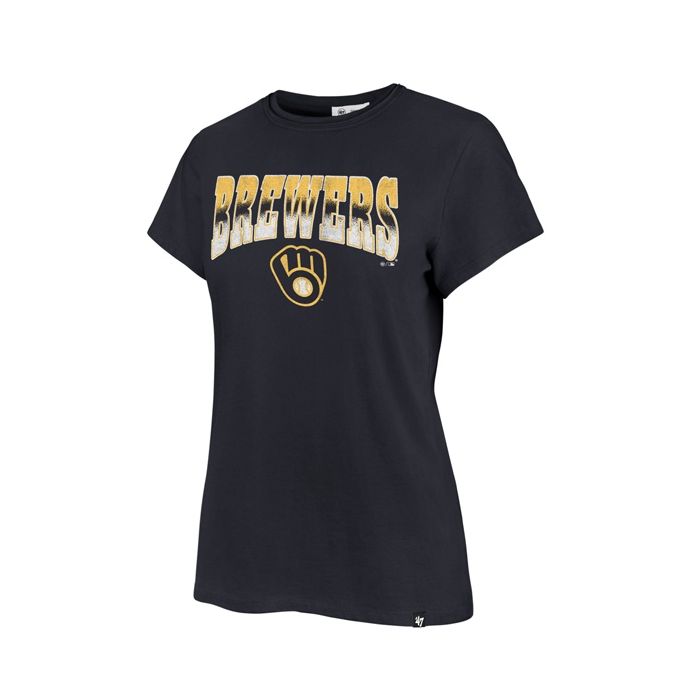 Milwaukee Brewers '47 Brand Navy Women's Undertone T-Shirt