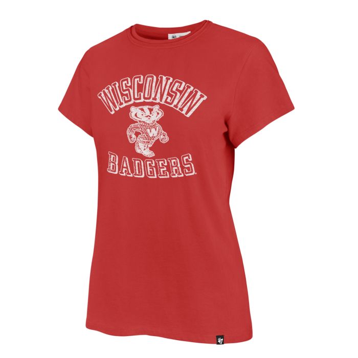 Wisconsin Badgers '47 Brand Red Women's Capstone Frankie T-Shirt