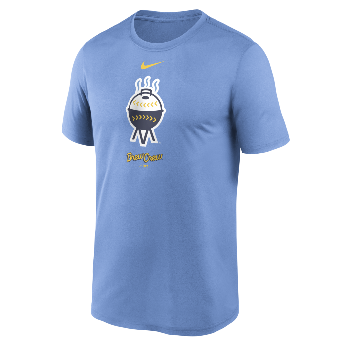 Milwaukee Brewers Nike Blue City Connect Logo Legend T-Shirt