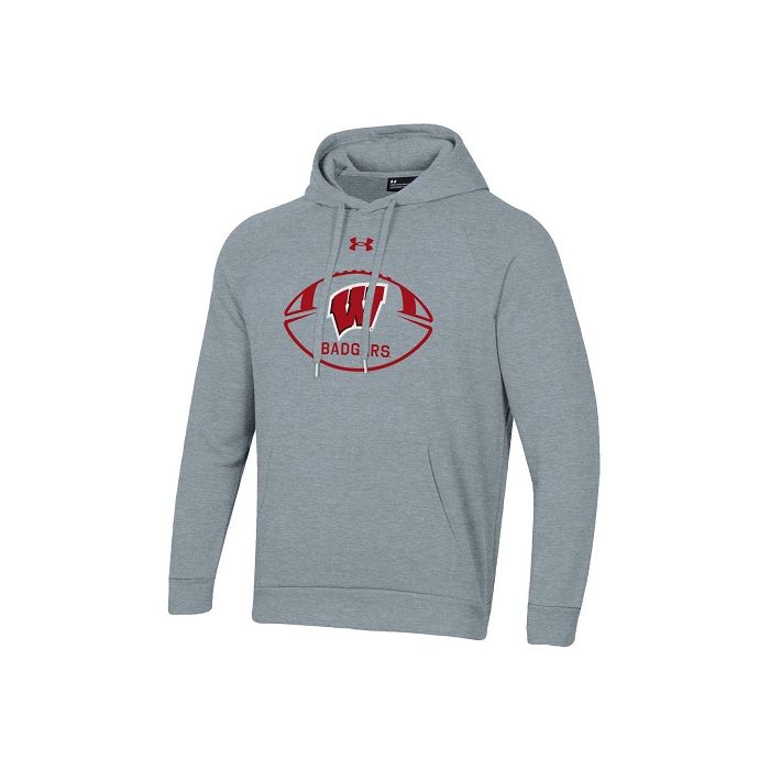 Women's Under Armour White Wisconsin Badgers All Day Pullover Hoodie
