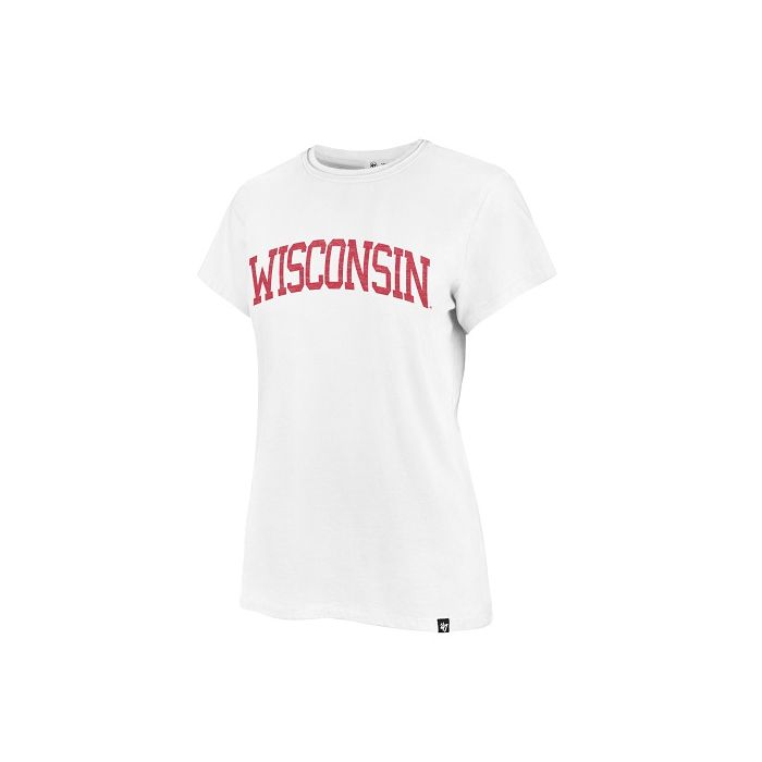 Wisconsin Badgers '47 Brand Women's Block Frankie Short Sleeve T-Shirt