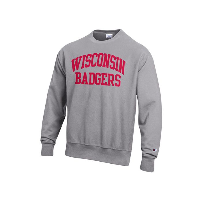Wisconsin Badgers Champion Oxford Heather Reverse Weave Arc Over ...
