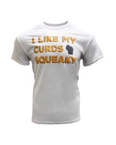 Wisconsin Ice Grey Squeaky Cheese Curds Short Sleeve T-Shirt