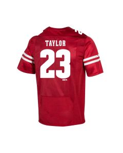 Wisconsin Badgers Under Armour Red #23 Taylor NFLPA Licensed Replica Football Jersey
