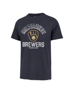 Milwaukee Brewers '47 Brand Navy Retrograde Franklin T-Shirt