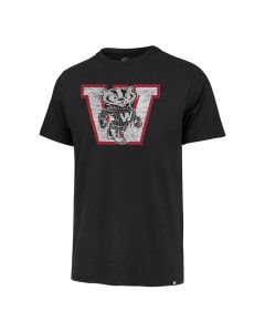 Wisconsin Badgers '47 Brand Black Retro W Bucky Premier T-Shirt