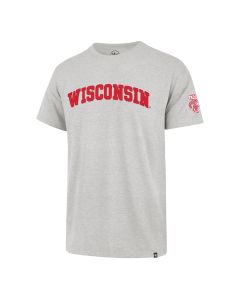 Wisconsin Badgers '47 Brand Gray Retro Arch Fieldhouse Franklin T-Shirt