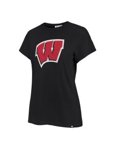Wisconsin Badgers '47 Brand Women's Black Motion W Frankie T-Shirt