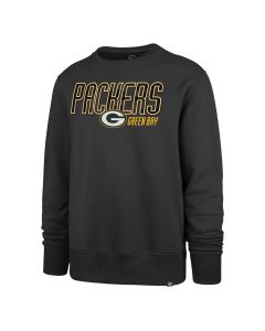 Green Bay Packers '47 Brand Charcoal Locked In Headline Crewneck Sweatshirt