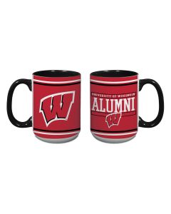 Wisconsin Badgers Red 15oz Java Alumni Ceramic Mug