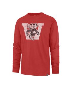 Wisconsin Badgers '47 Brand Red Retro W Bucky Premier Long Sleeve T-Shirt