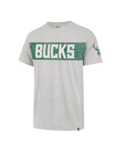 Milwaukee Bucks '47 Brand Gray Primer Bond Franklin T-Shirt