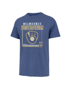 Milwaukee Brewers '47 Brand Blue Borderline Franklin T-Shirt