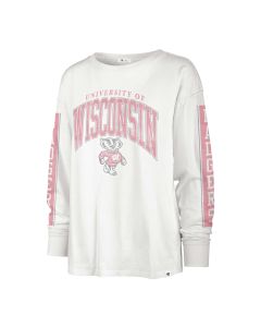 Wisconsin Badgers '47 Brand Sandstone Women's Statement SOA Long Sleeve T-Shirt