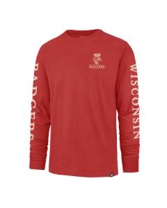 Wisconsin Badgers '47 Brand Red Triple Down Long Sleeve T-Shirt