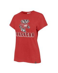 Wisconsin Badgers '47 Brand Women's Red Tone Up Frankie T-Shirt