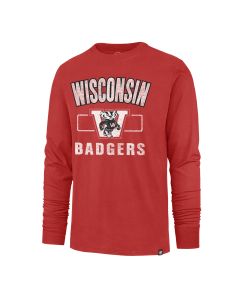 Wisconsin Badgers '47 Brand Red Cityside Franklin Long Sleeve T-Shirt