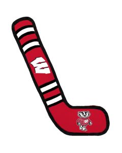 Wisconsin Badgers Red 13" Hockey Stick Squeak Dog Toy