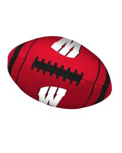 Wisconsin Badgers Red 9" Football Squeak Dog Toy