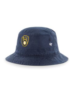 Milwaukee Brewers '47 Brand Navy Basic Bucket Cap