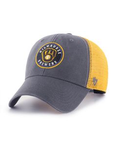 Milwaukee Brewers '47 Brand Navy & Gold Flagship Mesh Adjustable Snapback Cap