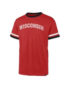 Wisconsin Badgers '47 Brand Red Otis Ringer Arch T-Shirt