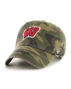 Wisconsin Badgers '47 Brand Camo W Cleanup Adjustable Cap