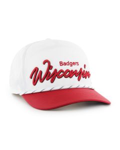 Wisconsin Badgers '47 Brand White Chamberlain Hitch Adjustable Snapback Cap