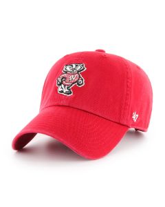 Wisconsin Badgers '47 Brand Red Bucky Cleanup Adjustable Cap