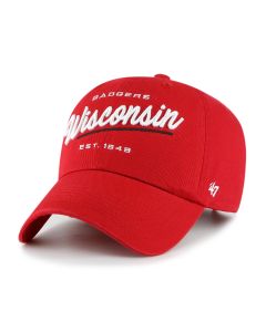 Wisconsin Badgers '47 Brand Red Women's Sidney Clean Up Cap