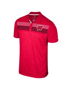 Wisconsin Badgers Colosseum Red W Langmore Polo