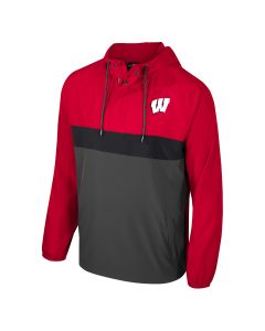 Wisconsin Badgers Colosseum Red & Gray Wilkes Packable Anorak Jacket