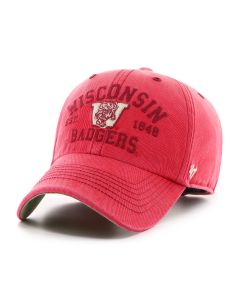 Wisconsin Badgers '47 Brand Red Retro Dusted Steuben Adjustable Cap