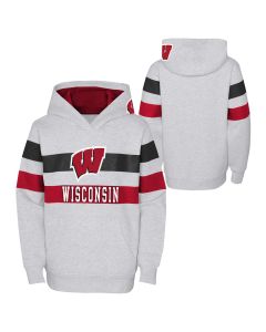 Wisconsin Badgers Outerstuff Gray Youth Dynamic Duo Hooded Sweatshirt