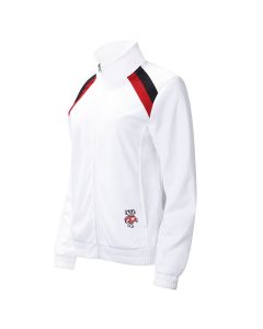 Wisconsin Badgers G-III White Women's Red Flag Track Jacket
