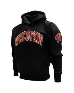 Wisconsin Badgers Tackle Twill Arch With W Hooded Sweatshirt