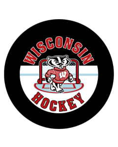 Wisconsin Badgers Hockey Bucky Net Puck