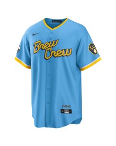 Milwaukee Brewers Nike Powder Blue City Connect Replica Jersey
