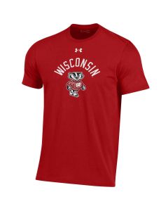 Wisconsin Badgers Under Armour Arch Over Bucky Performance Cotton T-Shirt