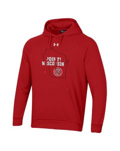 Wisconsin Badgers Under Armour Red Volleyball State Point All Day Fleece Hooded Sweatshirt