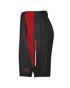 Wisconsin Badgers Under Armour Black 2023 Sideline Vent Tech Shorts