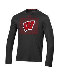 Wisconsin Badgers Under Armour 2023 Sideline Training Long Sleeve T-Shirt