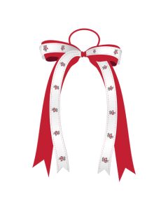 Wisconsin Badgers Bow Ponytail Holder