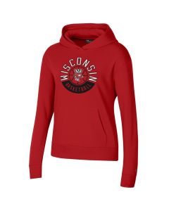 Wisconsin Badgers Under Armour Red Women's Basketball Roundball Hooded Sweatshirt