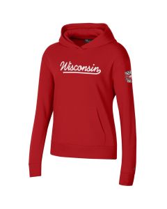 Wisconsin Badgers Under Armour Red Women's Frances All Day Hooded Sweatshirt
