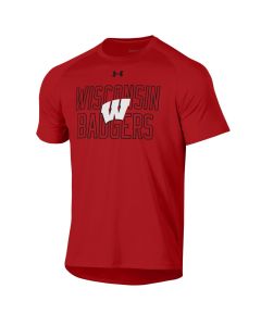 Wisconsin Badgers Under Armour Red Howard Tech T-Shirt