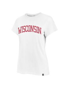 Wisconsin Badgers '47 Brand Women's Block Frankie Short Sleeve T-Shirt