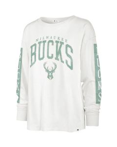 Milwaukee Bucks '47 Brand Sandstone Women's Statement SOA Long Sleeve T-Shirt